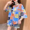 カジュアル 3色選択可 好感度満載 プリント Tシャツ カットソー＜U-3323＞