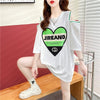 スタイリッシュ 切り替え 一目惚れ プリント Tシャツ カットソー＜U-3521＞
