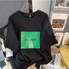 ゆったり感アップ 切り替え 美人度アップ Tシャツ＋ショートパンツ セットアップ＜U-3457＞