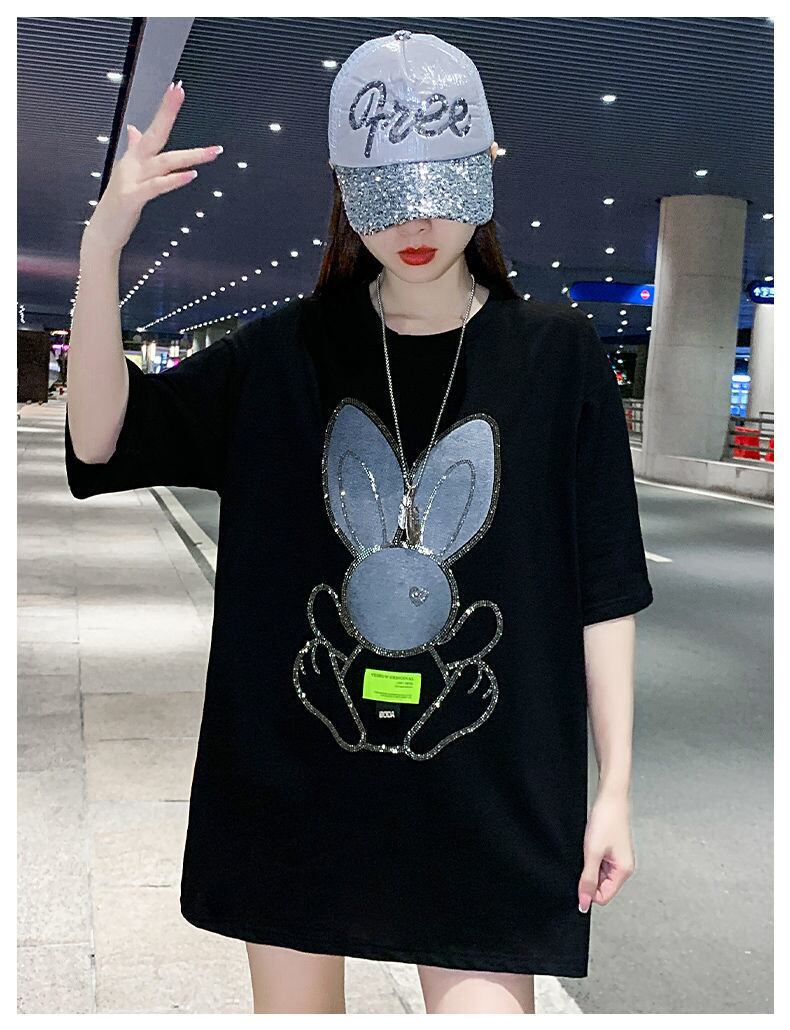 着回し力抜群 ホットダイヤモンド 新作 全2色 半袖Tシャツ カットソー ＜U-8703＞