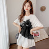 カジュアル 切り替え オシャレ度満点 Tシャツ カットソー＜U-3268＞