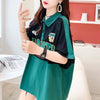 着心地抜群 POLOネック 好感度満載 アルファベット Tシャツ カットソー＜U-3218＞