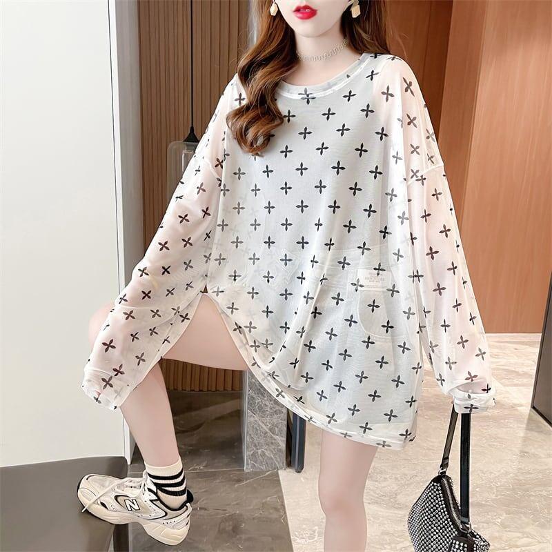 着心地抜群 ラウンドネック 女性力を高める Tシャツ カットソー＜U-3045＞