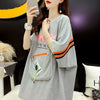 好感度UP ルーズ カジュアル プリント全3色 半袖Tシャツ カットソー ＜U-8607＞