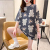 好感度満載 プリント 美感いっぱい Tシャツ カットソー＜U-3343＞