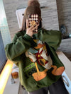 大人可愛い   プリントオーバーサイズスウェット三色あり＜U-4191＞