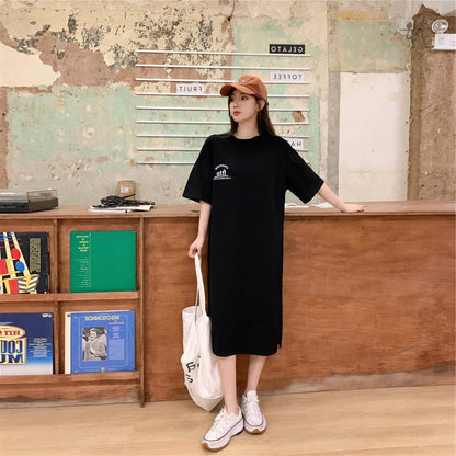美人度アップ プリント チャーミング Tシャツ カットソー ワンピース＜U-3602＞