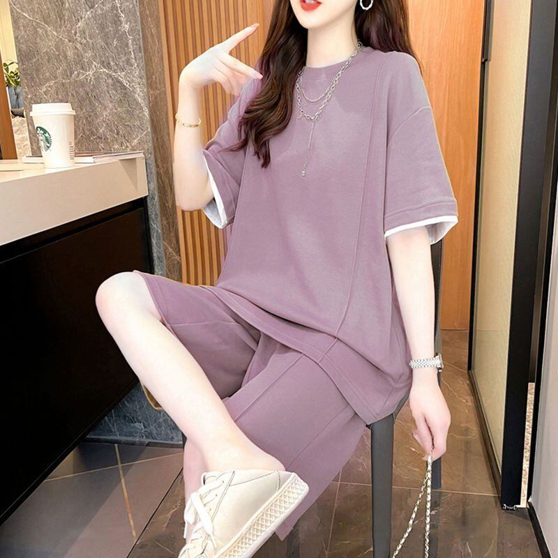 定番シンプル 半袖Ｔシャツⅹパンツセット全4色 カジュアル <U-8732>