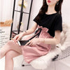 ファッション Tシャツ＋サロペット 美人度アップ セットアップ＜U-3206＞