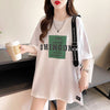 着心地抜群 切り替え 女性力を高める プリント Tシャツ カットソー＜U-3592＞