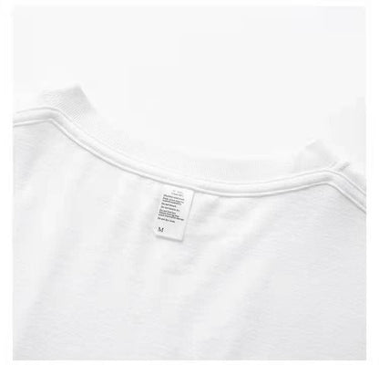 早い者勝ち カジュアル ファッション感満々 ダブルプリント 全5色 半袖Tシャツ<U-9271>
