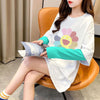 シンプル レイヤード風 ファッション プリント Tシャツ カットソー＜U-8131＞