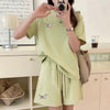 人気上昇中 着心地良い 真夏も快適 カジュアル 全5色 半袖 Tシャツ ショートパンツ セットアップ ＜U-9216＞