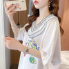 【半額！期間限定！！】オシャレ度満点 キュート 着心地抜群 プリント 全3色 Tシャツ カットソー＜U-8536＞