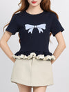 売れ筋 大好評 エレガント 好感度UP カジュアル Tシャツ＜U-12081＞