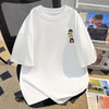 新商品 カジュアル 定番シンプル プリント 全6色 半袖Tシャツ<U-8767>