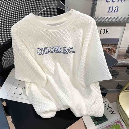 レトロ 切り替え 好感度満載 Tシャツ＋ショートパンツ セットアップ＜U-3379＞