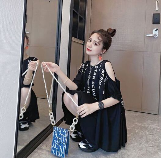 柔らかくて優しい印象 ファッション 美人度アップ プリント 全3色 半袖 Tシャツ <U-9088>