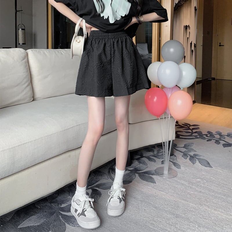 清涼感たっぷり ハイウエスト ファッション パンツ ボトムス＜U-3523＞