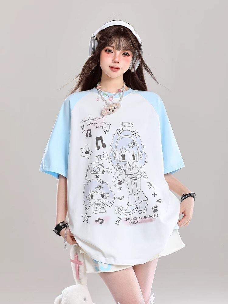 絶対欲しい 売れ筋 話題沸騰中 絶対流行 早い者勝ち カジュアル 2色選択 Tシャツ<U-11278>