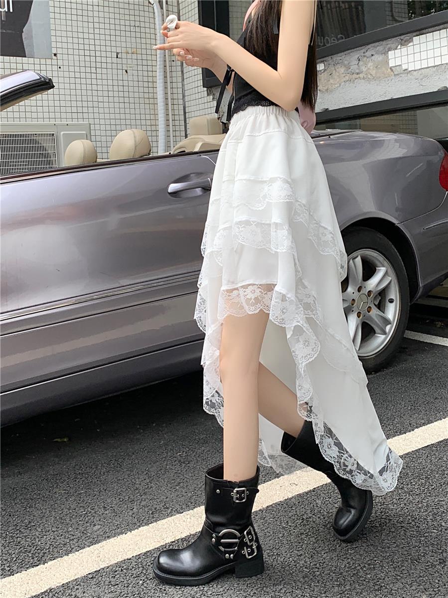 美人度アップ デートにぴったり 主役級 女性力を高める 無地 ハイウエスト スカート ボトムス＜U-11310＞