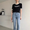 ゆったり感アップ アルファベット ファッション Tシャツ カットソー＜U-3077＞