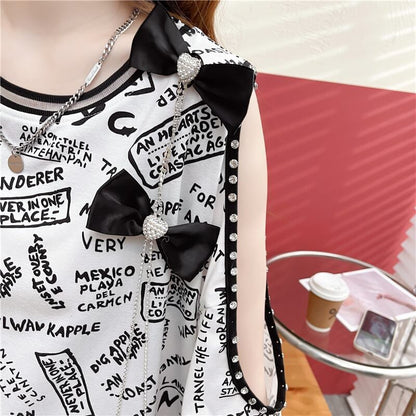新商品 プリント ファッション 半袖Tシャツ カットソー＜U-8318＞