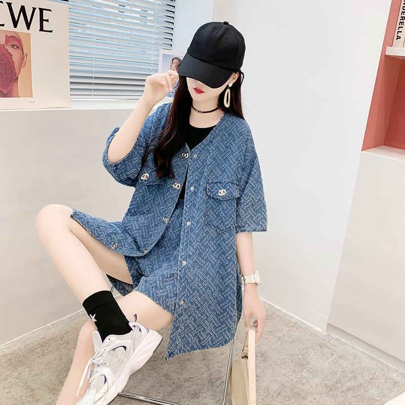 ファッション ジャケット＋パンツ 美人度アップ セットアップ＜U-3198＞