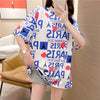個性的なデザイン プリント お値段以上 Tシャツ カットソー ワンピース＜U-3302＞