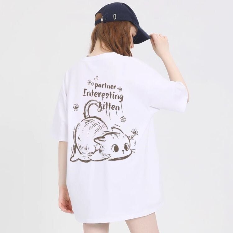 おすすめ 感満々 柔らかくて優しい印象 タイルアップ プリント 4色選択 半袖Tシャツ＜U-9317＞