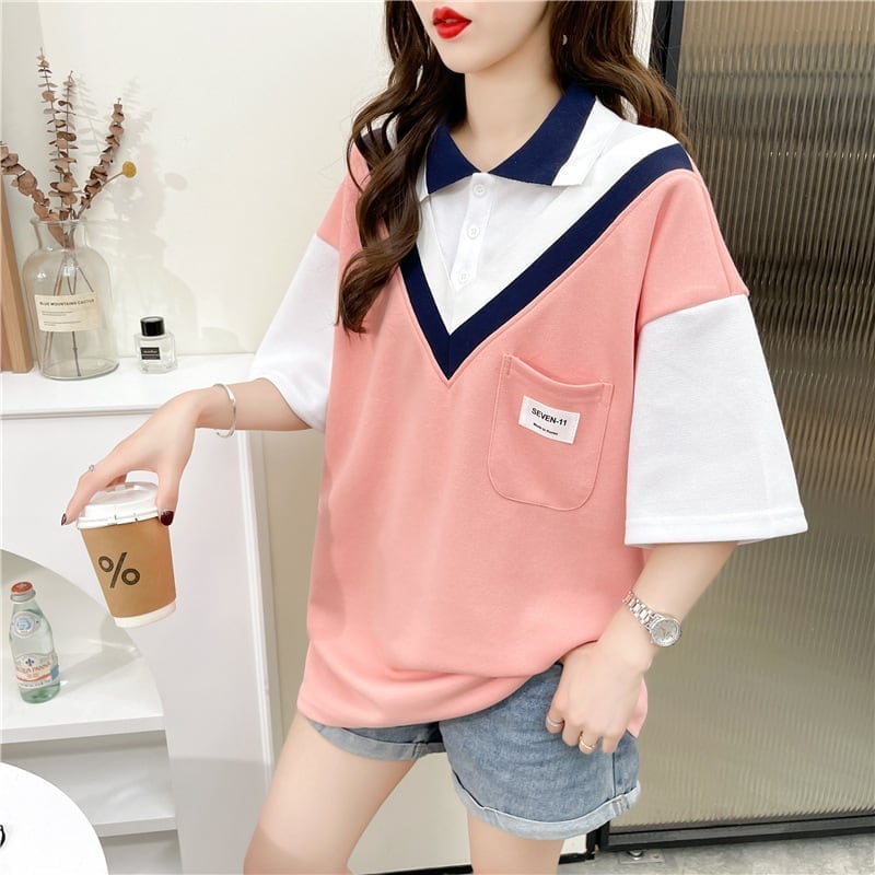 着心地抜群 切り替え 女性力を高める Tシャツ カットソー＜U-3299＞