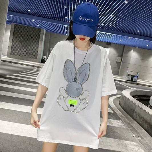 着回し力抜群 ホットダイヤモンド 新作 全2色 半袖Tシャツ カットソー ＜U-8703＞