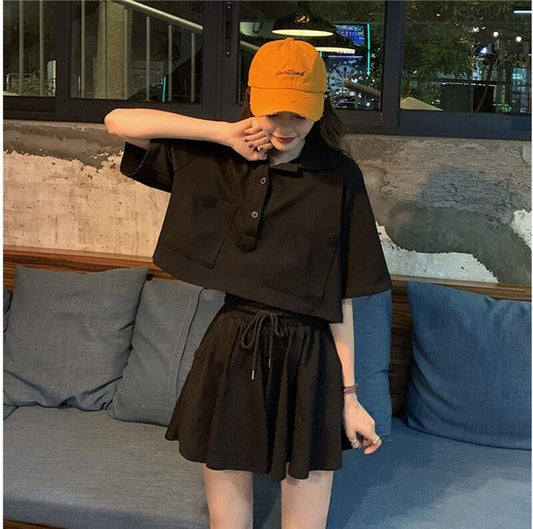 好感度UP ファッション 今季マストバイ 個性派 半袖Ｔシャツⅹパンツセット<U-11569>