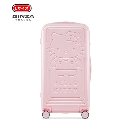 【数量限定】ハローキティ スーツケース ピンク エンボス加工 ｜ 大人可愛い キャリーケース TSAロック搭載 U-60003