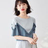 【半額！期間限定！！】 ファッション 定番シンプル 上質 シフォン 半袖<U-6595>