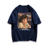 都市ファッショ デザイン オシャレ カジュアル プリント全5色 半袖Tシャツ<U-9258>
