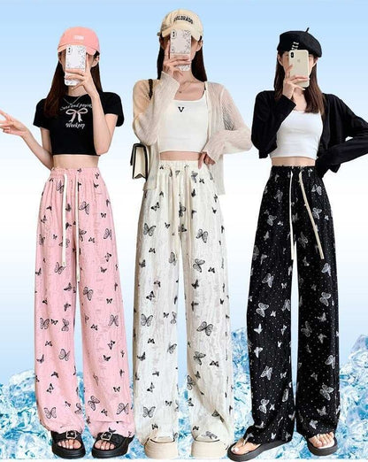 オシャレ 切り替え デザイン 三色 スウェット ジョガーパンツ <U-11936>
