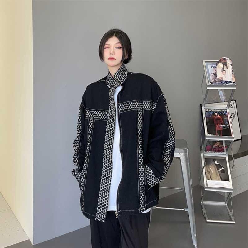 カジュアル 切り替え オシャレ度満点 長袖 ジャケット ブルゾン アウター＜U-2808＞