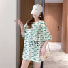 カジュアル 切り替え オシャレ度満点 プリント Tシャツ カットソー＜U-3411＞