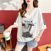 デザイン感 プリント チャーミング Tシャツ カットソー＜U-3476＞