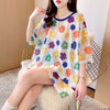 大人可愛い 半袖 紫外線対策 ラウンドネック ルーズ Tシャツ ＜U-8642＞