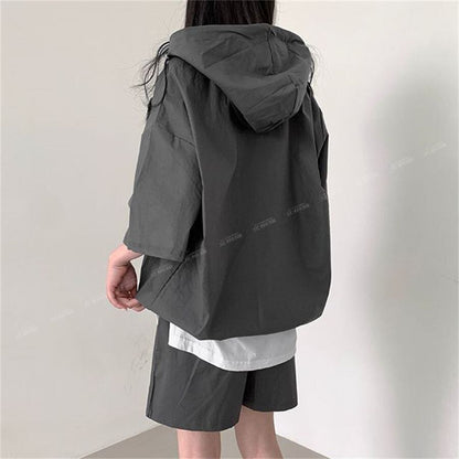 今季マストバイ カジュアル 真夏も快適 4色 半袖 Tシャツ ショートパンツ セットアップ ＜U-11156＞