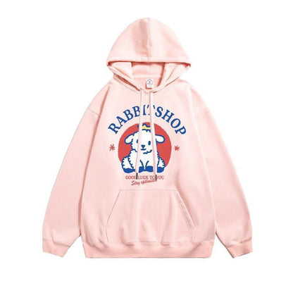 【裏起毛】 肌触り抜群 sweet系可愛い カジュアル プリント 8色選択 男女兼用 パーカー<U-10606>