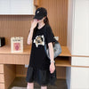 絶対欲しい ネコ カジュアル デザイン ゆったり 半袖 Tシャツ＜U-8658＞