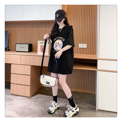 今季マストバイ レース 可 透かし彫り 切り替え 2色選択 Tシャツ カットソー＜U-8493＞