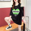スタイリッシュ 切り替え 一目惚れ プリント Tシャツ カットソー＜U-3521＞