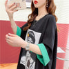 【半額！期間限定！！】今季マストバイ プリント カジュアル Tシャツ カットソー ワンピース＜U-8533＞