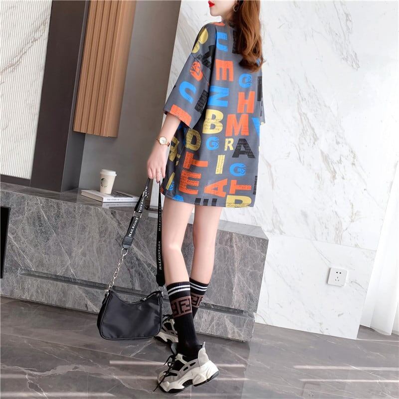 カジュアル 3色選択可 好感度満載 プリント Tシャツ カットソー＜U-3323＞