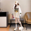 スタイリッシュ 切り替え 一目惚れ プリント Tシャツ カットソー＜U-3648＞