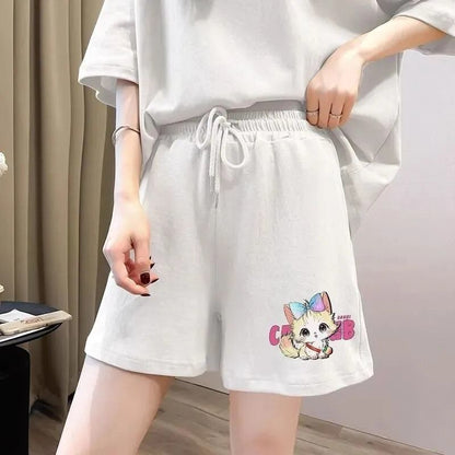 絶対欲しい カジュアル 夏に嬉しい機能付き 半袖Ｔシャツⅹパンツセット全4色<U-11268>